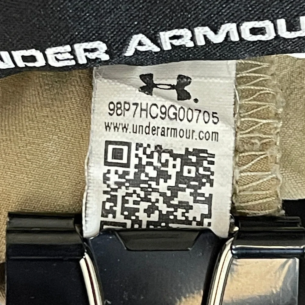 Under Armour Match Play Golf Pants Mens 36x32 Khaki Tan Tech Chino Drive *READ